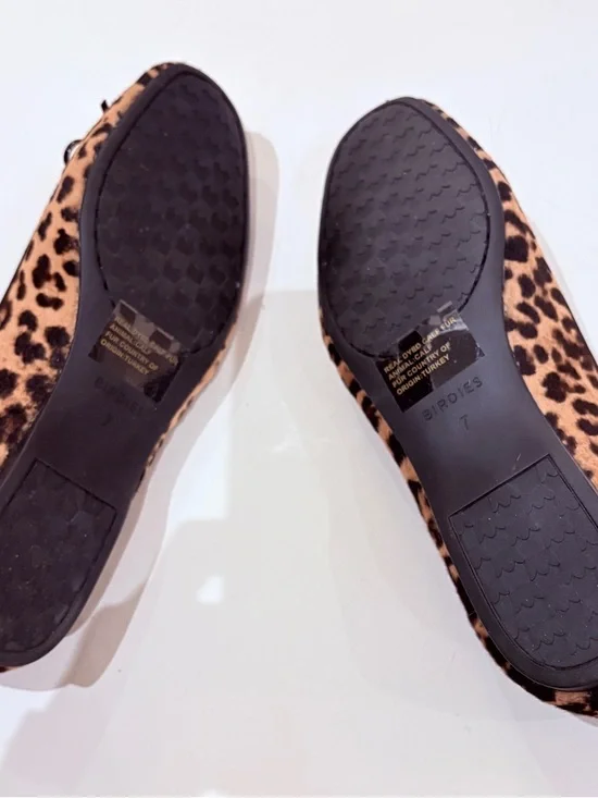 Birdies Leopard-Print Ballet Flats in Tan and Black - Picture 3 of 6